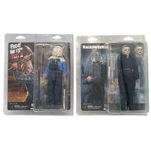 NECA Friday the 13th Part 2 Jason Voorhees & Halloween 2 Michael Myers Retro Set